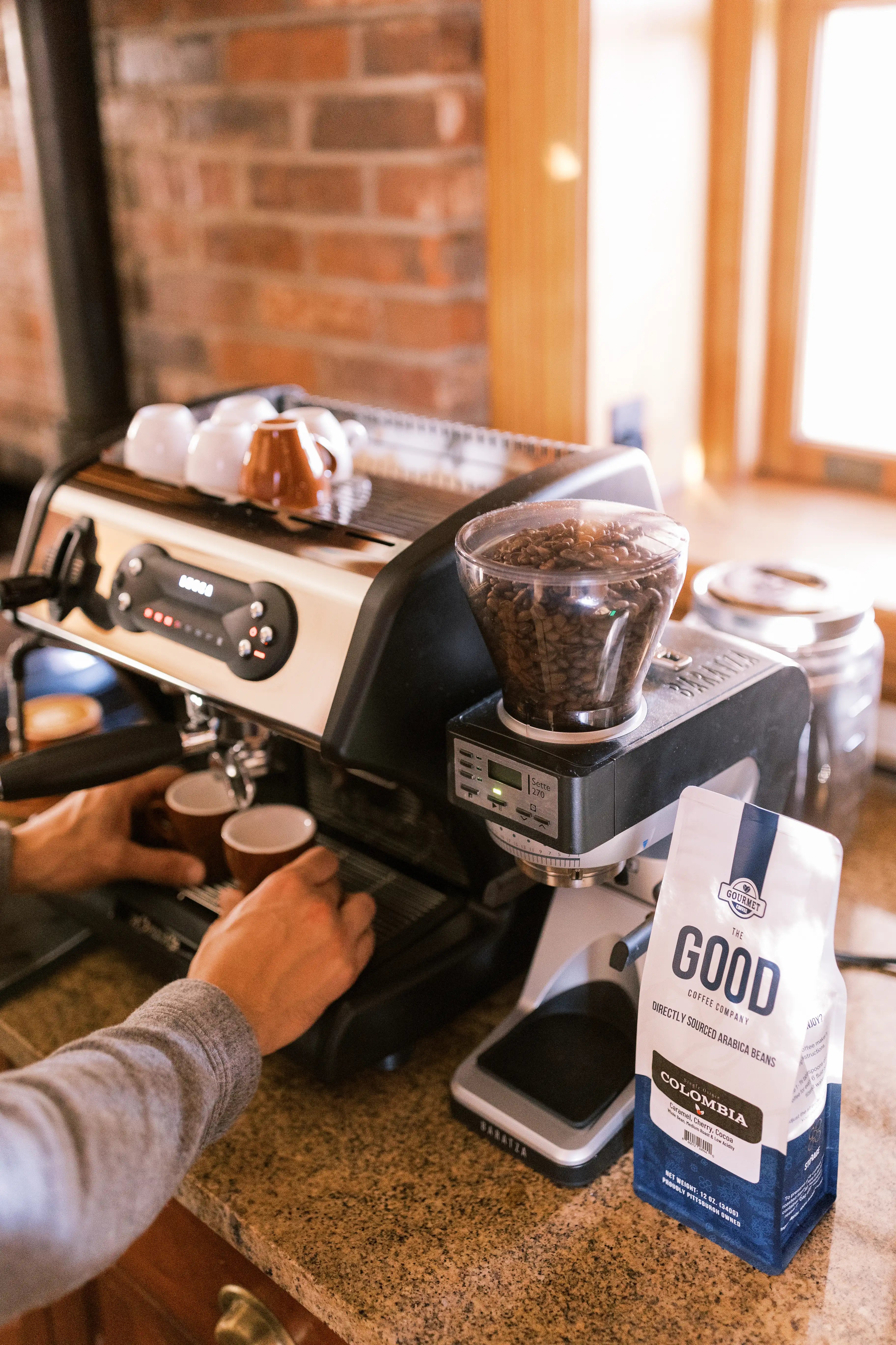 Coffee brewing background